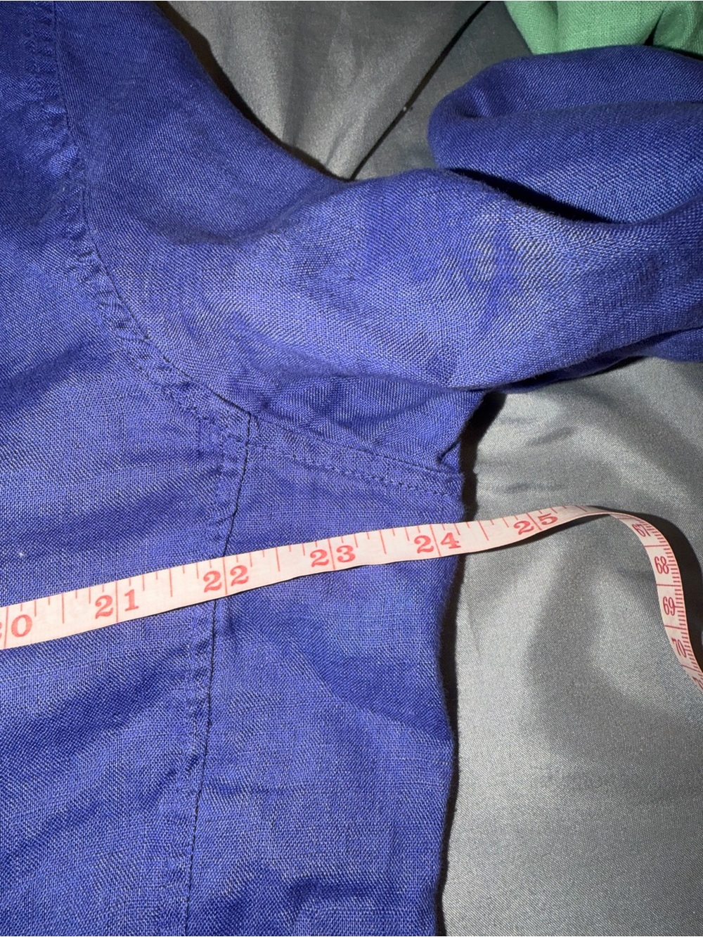 David N Purple Button-Up Linen Shirt - Picture 5 of 5